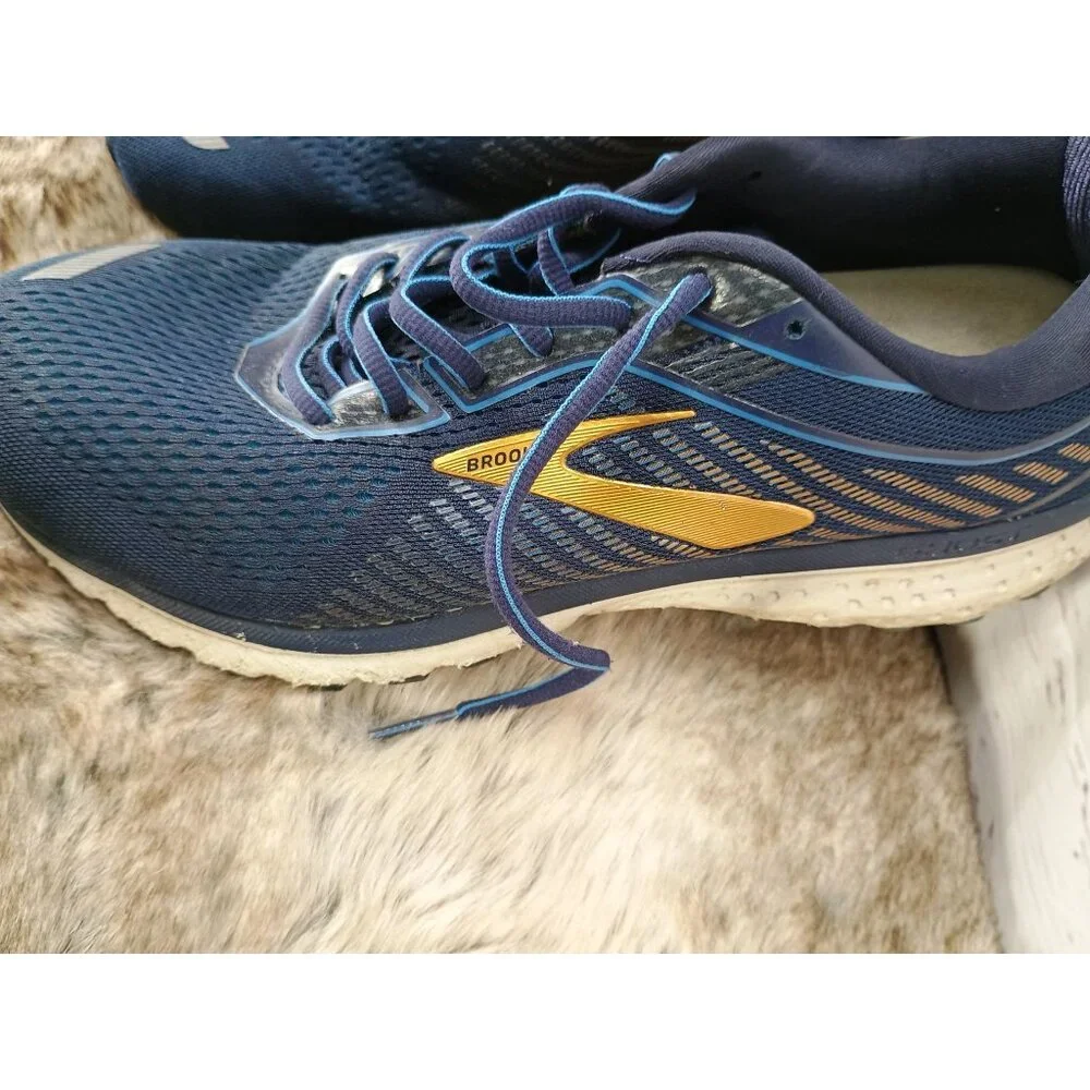 Brooks Mens‎ Running Shoes Size 11 GTS 21 Blue Orange Mesh Lightweight